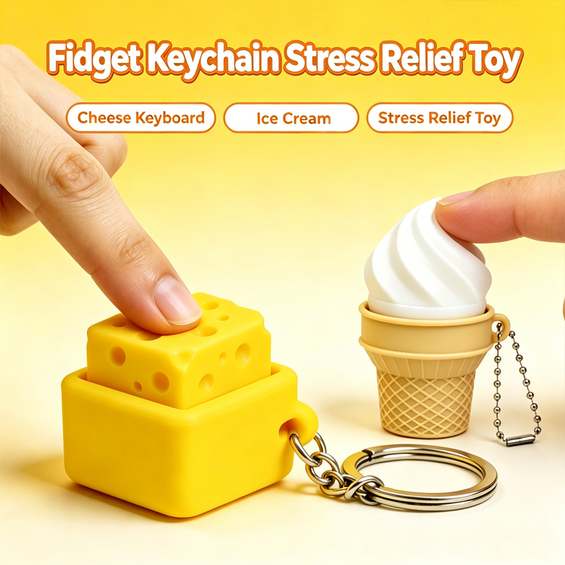 Electronics Latest Gadgets - 3D Printed Fidget Clicker Keychain Mini