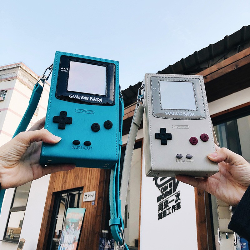 Handheld Game Console - PU Game Console Design Creative Crossbody