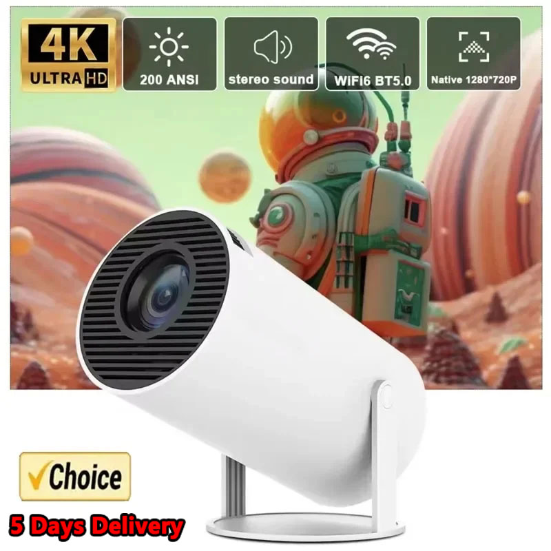 Mini Projector Portable - 2026 New Projector 4K Android 11