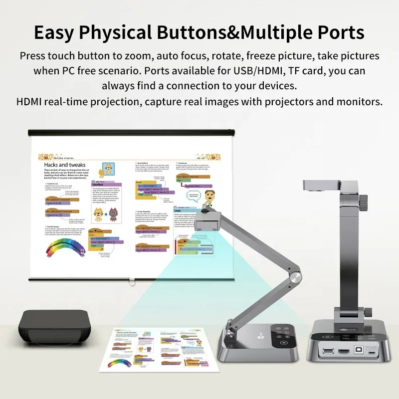 Document Camera Visualizer - New Portable Educational Projector Tool A3