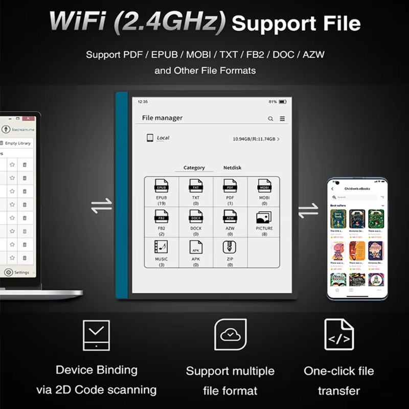 E-Ink Tablet Reader - 10.3 Inch E-Ink Tablet Typewriter ESP32