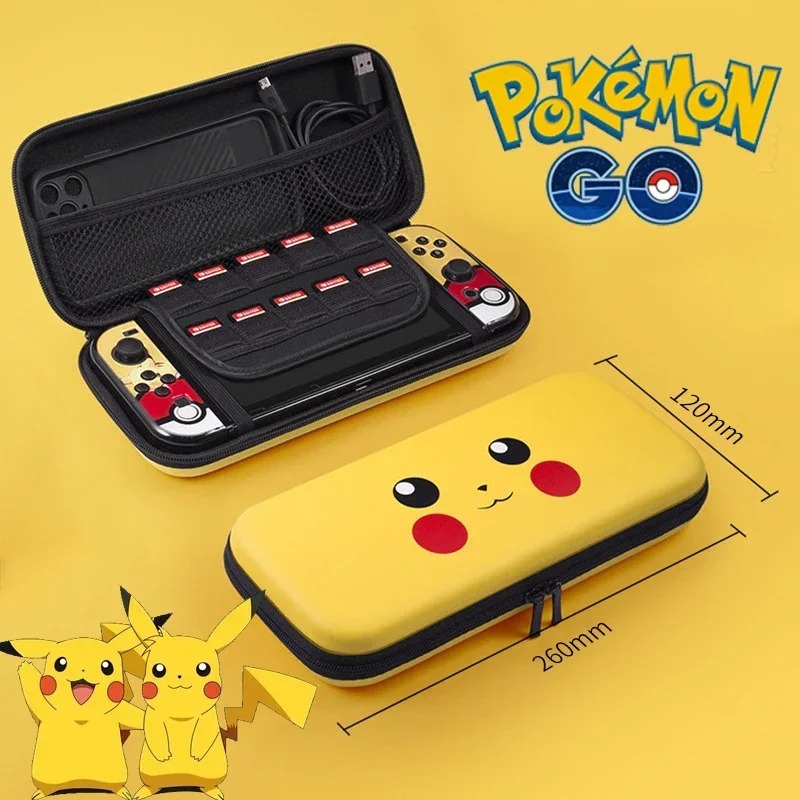 Handheld Game Console - Pokemon Pikachu Storage Bag for Switch