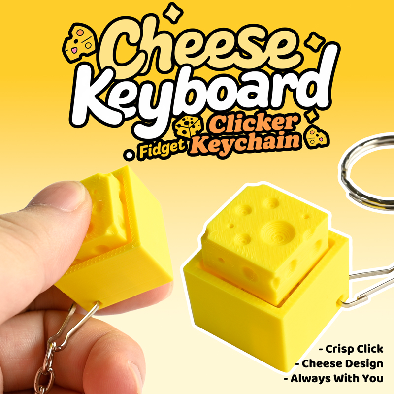 3D Printed Cheesy Key Fidget C - Electronics Latest Gadgets 评论和价格