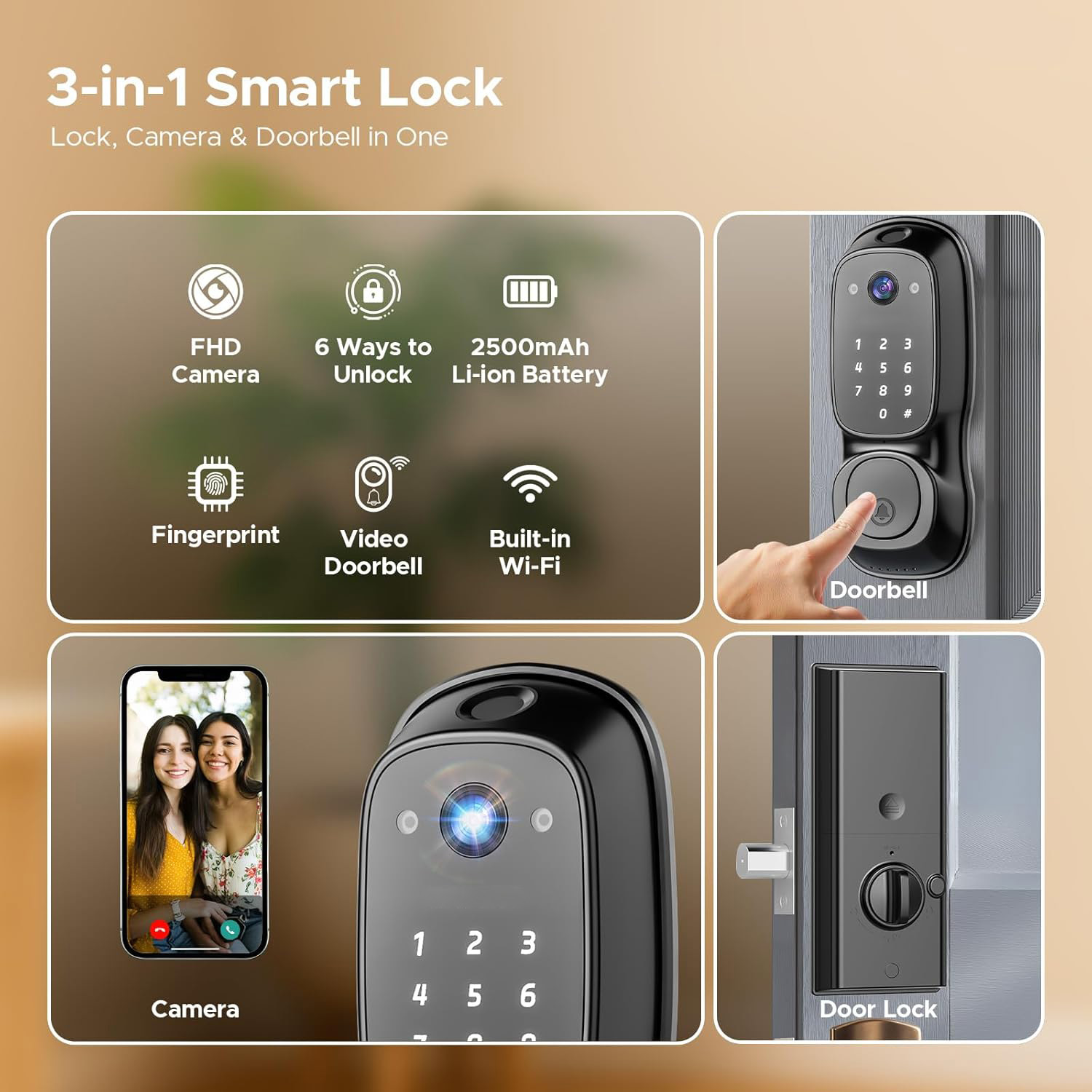 Tuya Wifi Smart Door Lock ‎Cam - Electronics & Gadgets Icon 评论和价格