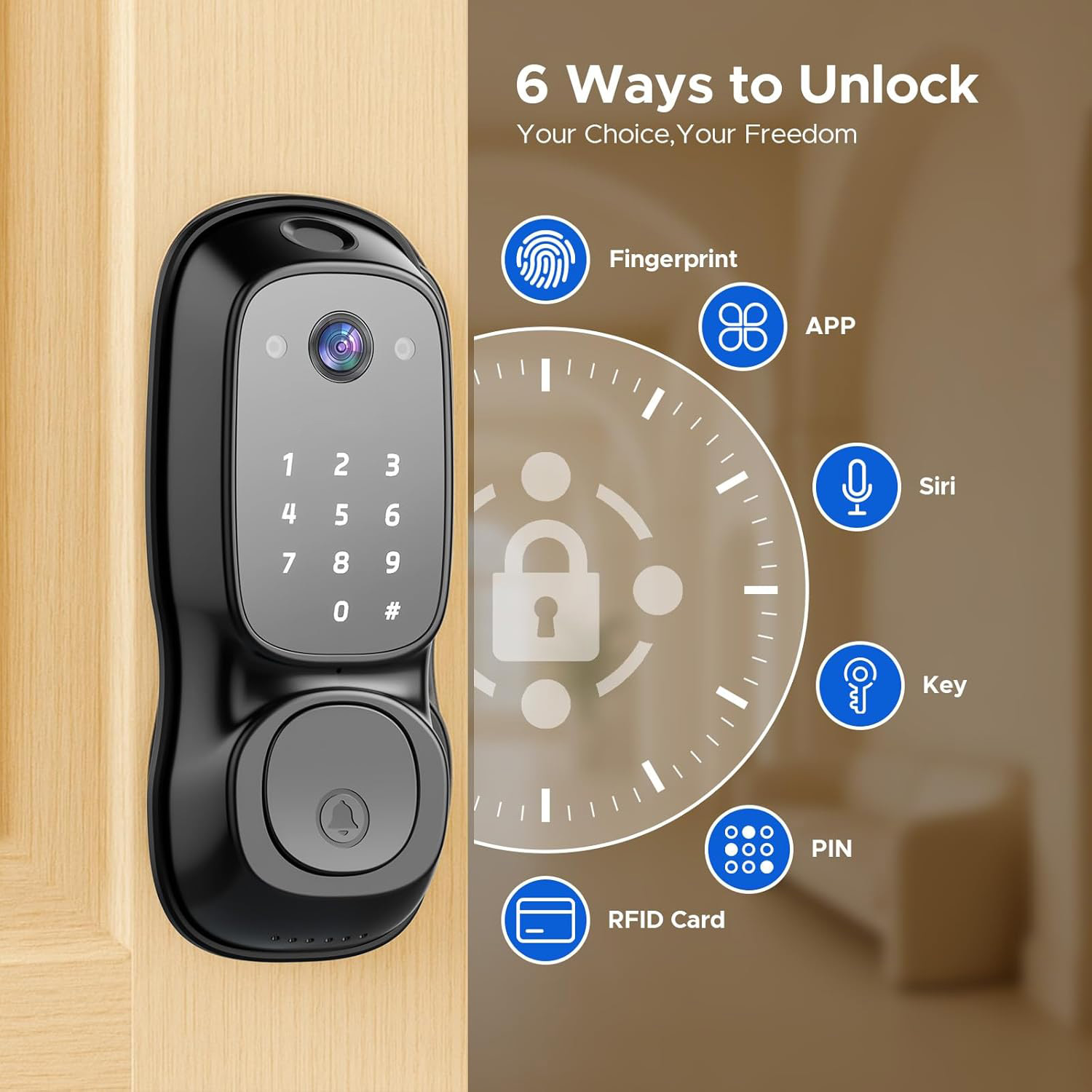Tuya Wifi Smart Door Lock ‎Cam - Electronics & Gadgets Icon 评论和价格