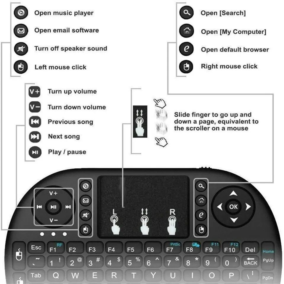 Mini English Bluetooth Keyboar - Mini Projector Portable 评论和价格