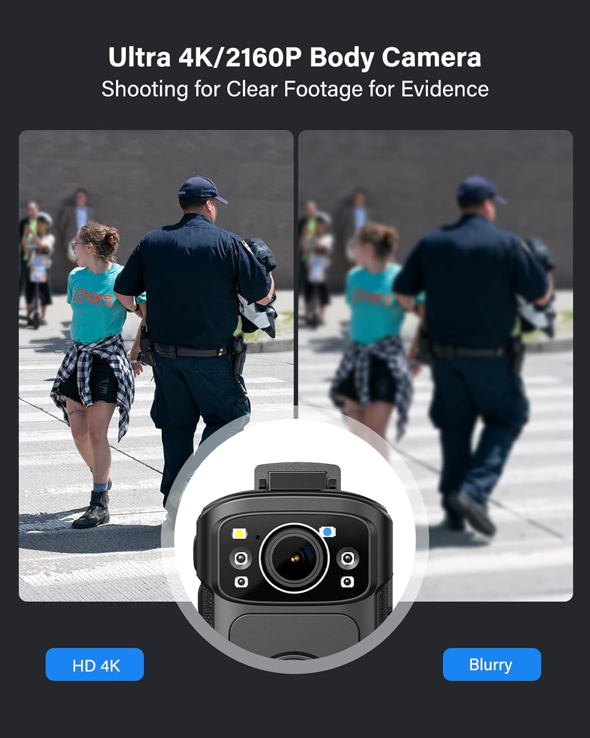BOBLOV B4K5 4K Body Cam IP68 G - Compact Camera Mirrorless 评论和价格