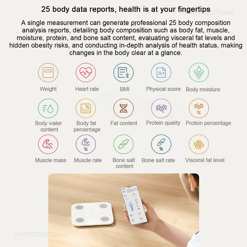 Mijia Body Fat Scale S400 Blue - Body Fat Scale Smart 评论和价格