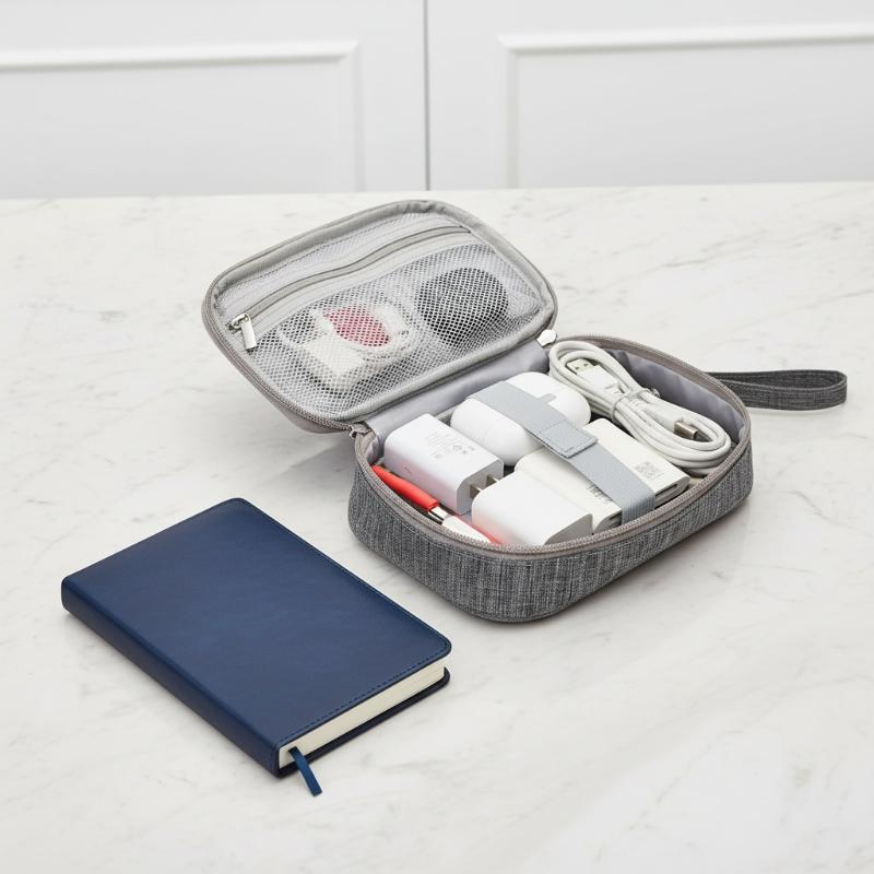 Double Layer Cable Storage Bag - Electronics Gadgets And Accessories 评论和价格