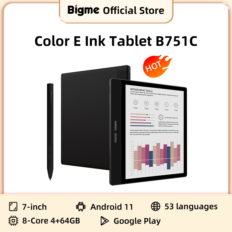 Bigme B751C 7-inch Color E-Ink - E-Ink Tablet Reader 评论和价格