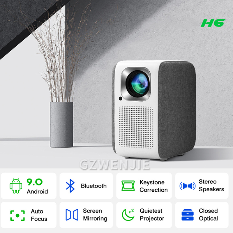 H6 Mini Projector LED 1080P Fu - Mini Projector Portable 评论和价格