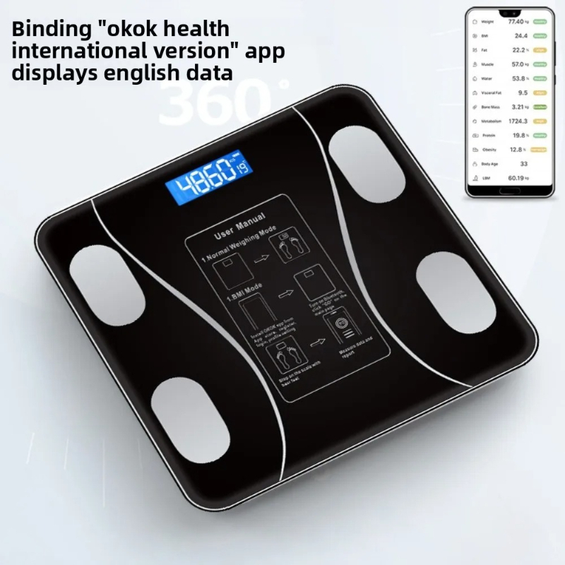 26X26cm Rechargeable Model Sma - Body Fat Scale Smart 评论和价格