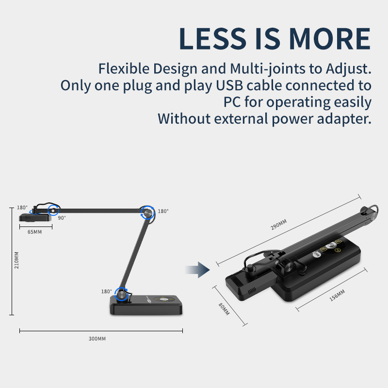 4K Digital Visual Presenter |  - Document Camera Visualizer 评论和价格