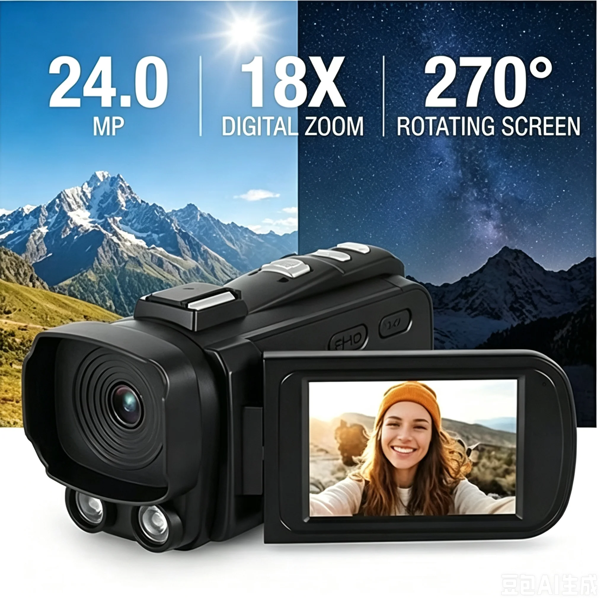 1080P Full HD Digital Camera V - Electronic Gadgets For Home 评论和价格