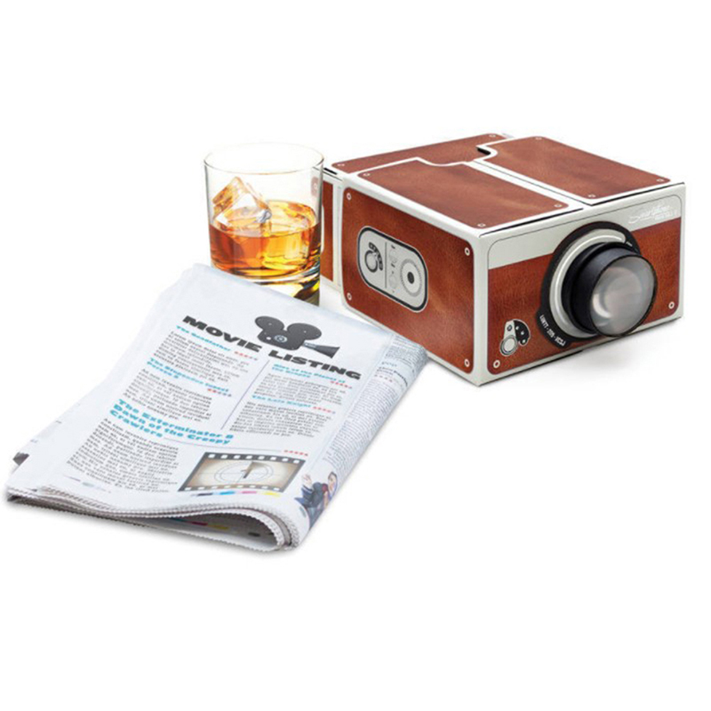 DIY 3D Projector Cardboard Min - Mini Projector Portable 评论和价格
