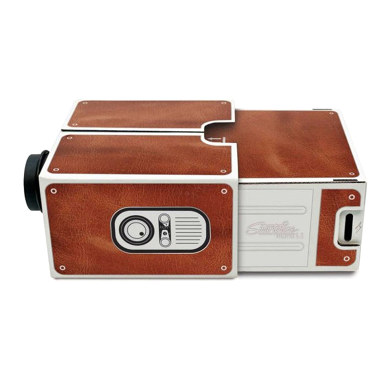 DIY 3D Projector Cardboard Min - Mini Projector Portable 评论和价格