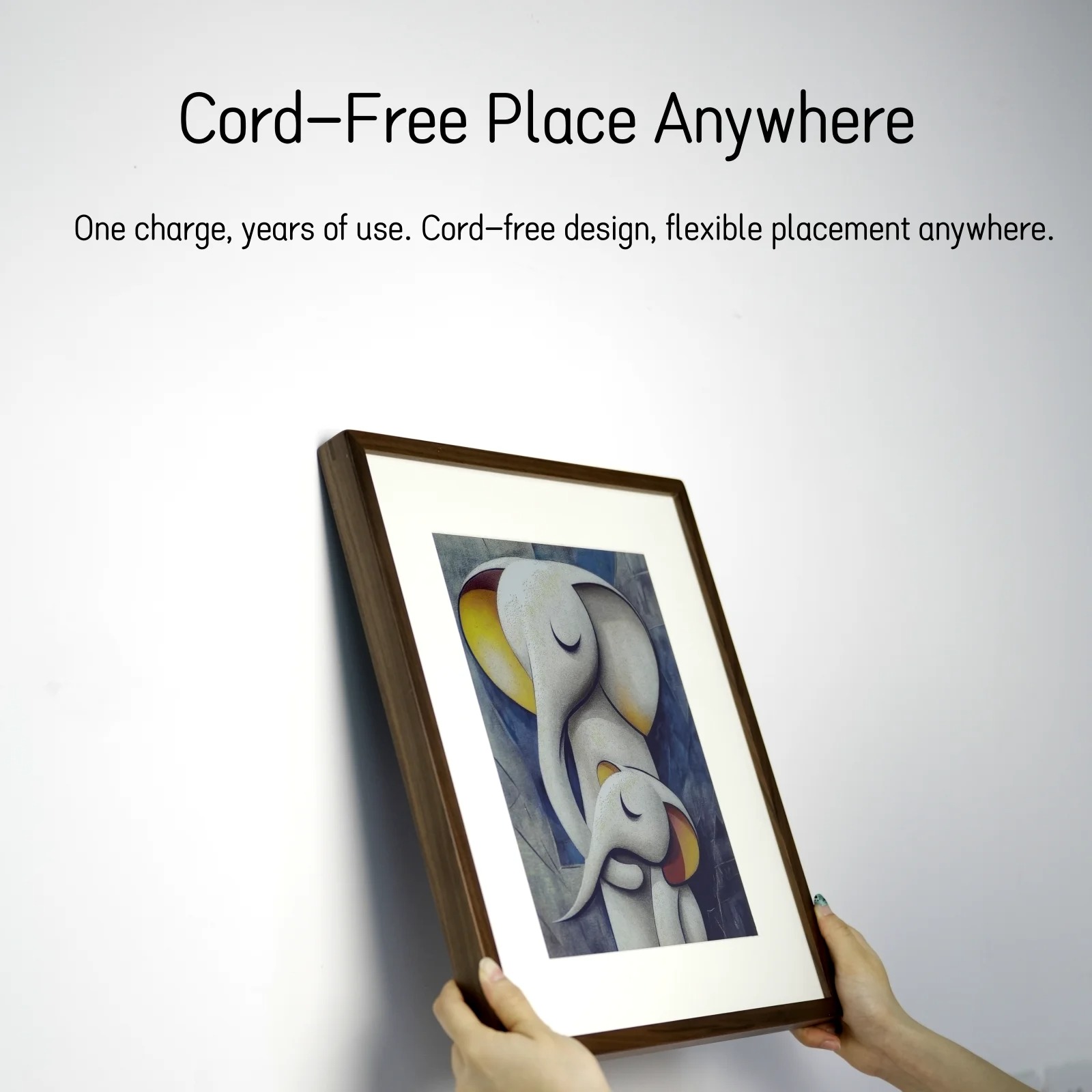 Hindetel 7.3 inch wall mounted - Digital Photo Frame Wifi 评论和价格