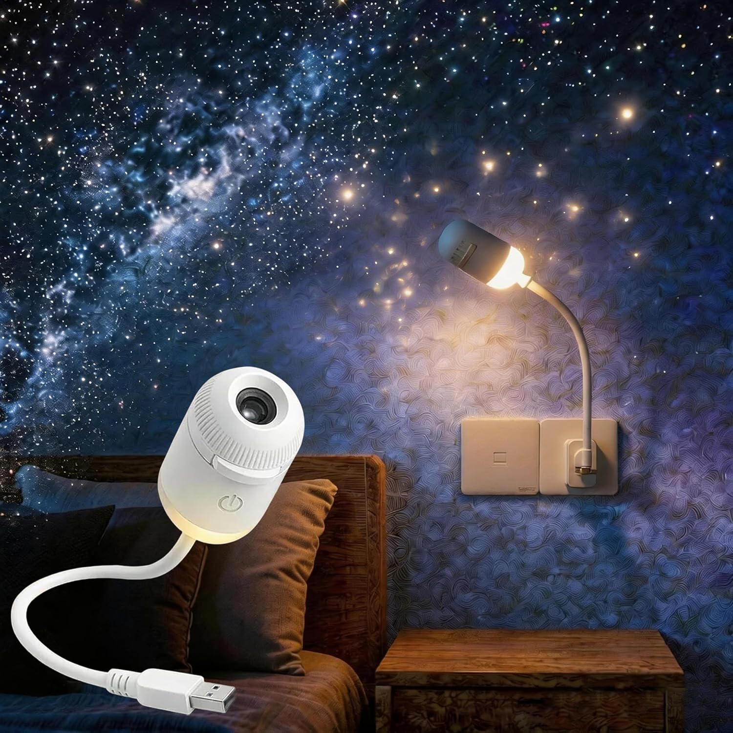 2-in-1 Galaxy Projector Night  - Mini Projector Portable 评论和价格