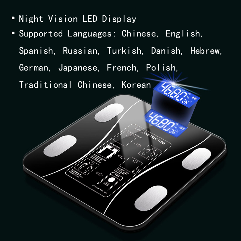 Body Fat Scale Smart Wireless  - Body Fat Scale Smart 评论和价格