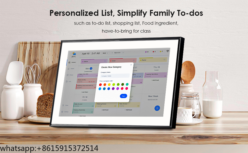 TCDSTARSmart Calendar Digital  - Digital Photo Frame Wifi 评论和价格